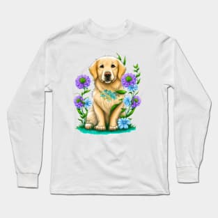 golden retriever dog lover Long Sleeve T-Shirt